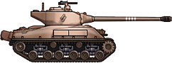 Sideview of M51 Super Sherman